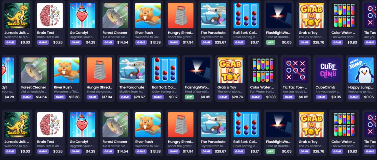 Homepage banner